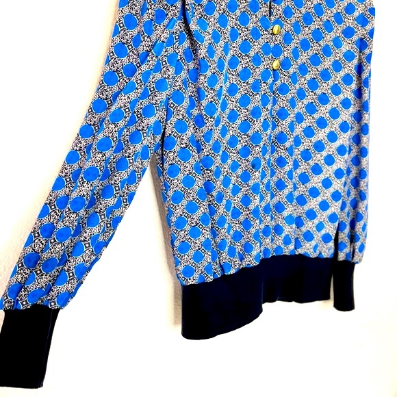 Vintage Evanna Petite Blue Patterned Skirt Set - Picture 5 of 6